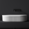 Marilyn Benchtop oval fluted Stone Basin