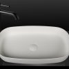 VXA77 Turin Benchtop Oval Stone Basin